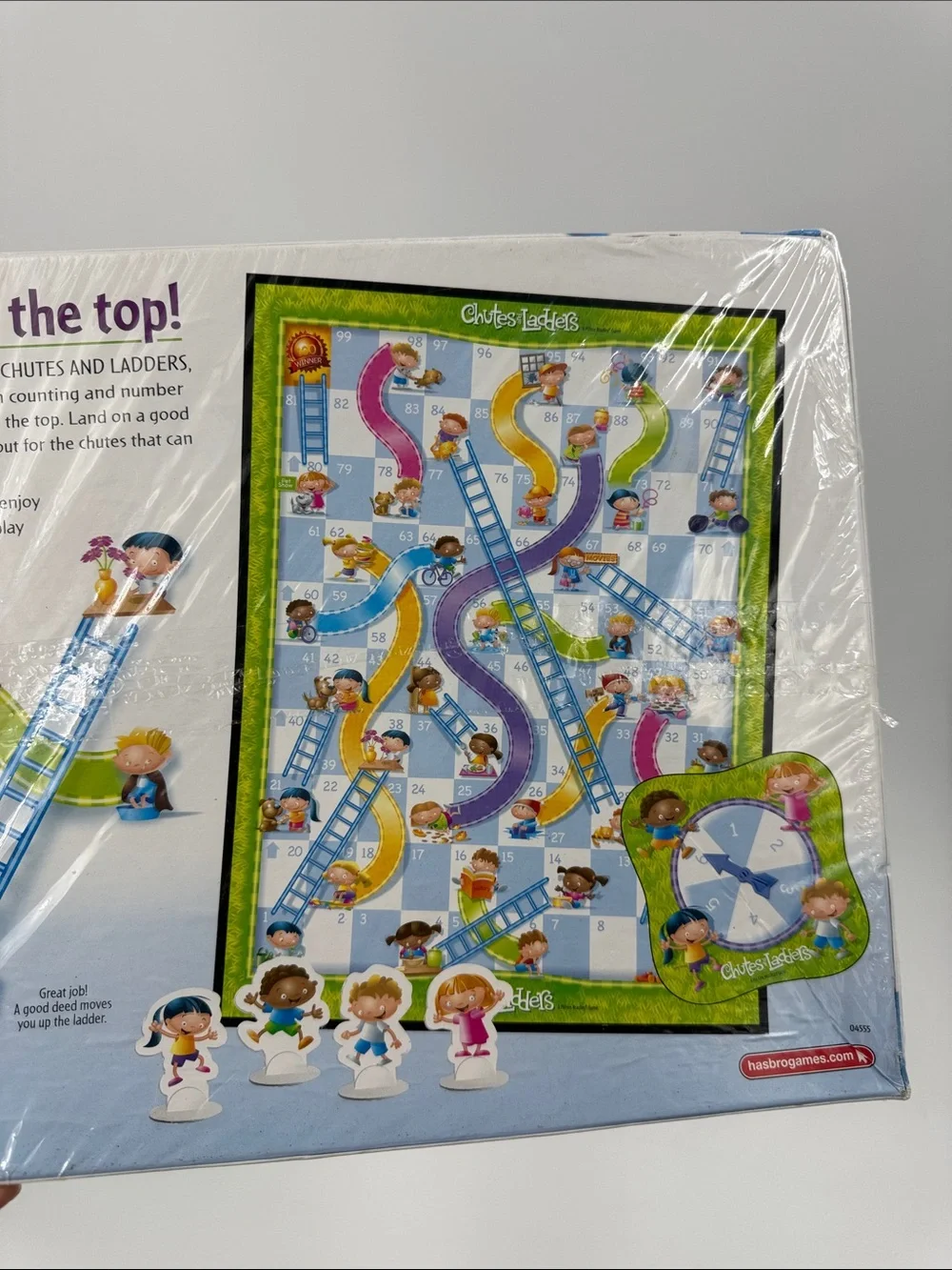 MB GAMES Chutes and Ladders Kids Board Game - Colorful Preschool 3+